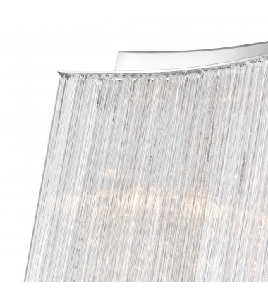  Elsa 10 Light Drum Shade Flush Mount With Chrome Finish (5320C20C-S) - CWI