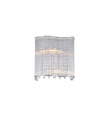 Elsa 2 Light Wall Sconce With Chrome Finish (5320W10C) - CWI Elsa 2 Light Wall Sconce With Chrome Finish (5320W10C) - CWI