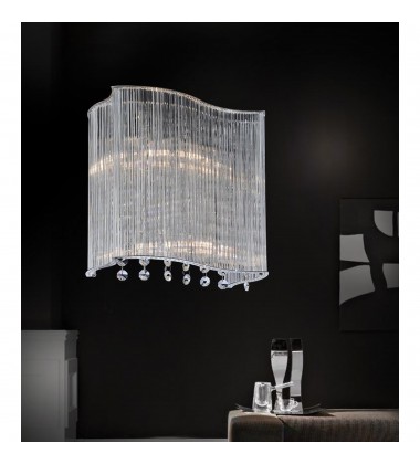 Elsa 2 Light Wall Sconce With Chrome Finish (5320W10C) - CWI Elsa 2 Light Wall Sconce With Chrome Finish (5320W10C) - CWI