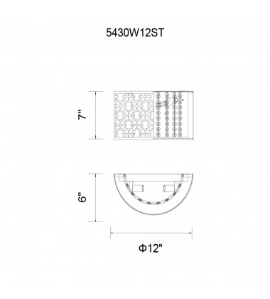  Galant 2 Light Wall Sconce With Chrome Finish (5430W12ST) - CWI