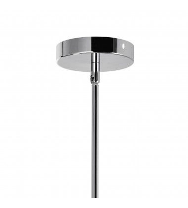  Dash 4 Light Drum Shade Flush Mount With Chrome Finish (5443C18C (Off White)) - CWI