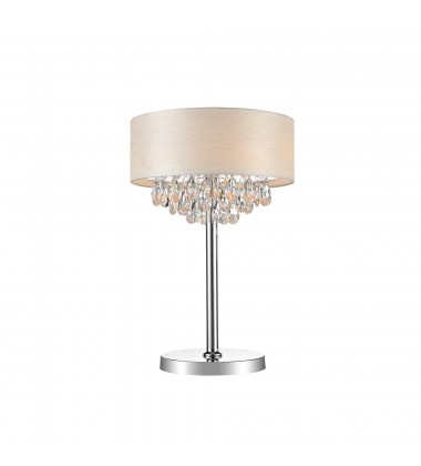 Dash 3 Light Table Lamp With Chrome Finish Dash 3 Light Table Lamp With Chrome Finish (5443T14C (Off White)) - CWI