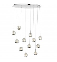  Perrier 12 Light Multi Light Pendant With Chrome Finish (5444P34C-O) - CWI