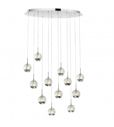  Perrier 12 Light Multi Light Pendant With Chrome Finish (5444P34C-O) - CWI