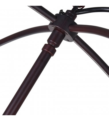  Arza 8 Light Up Chandelier With Brown Finish (5464P22DB-8) - CWI