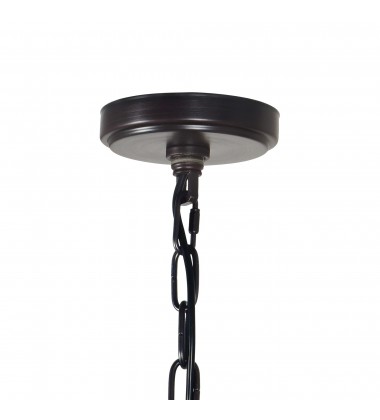  Campechia 12 Light Up Chandelier With Brown Finish (5465P42DB-12) - CWI
