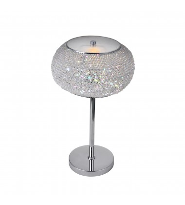  Tiffany 1 Light Table Lamp With Chrome Finish (5476T12C) - CWI