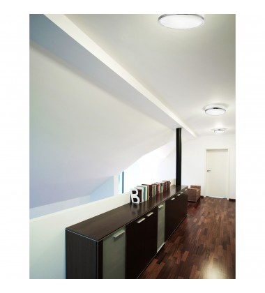  Frosted 2 Light Drum Shade Flush Mount With Satin Nickel Finish (5479C10SN-R) - CWI