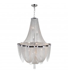  Taylor 10 Light Down Chandelier With Chrome Finish (5480P22C) - CWI
