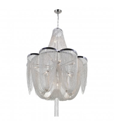  Taylor 10 Light Down Chandelier With Chrome Finish (5480P22C) - CWI