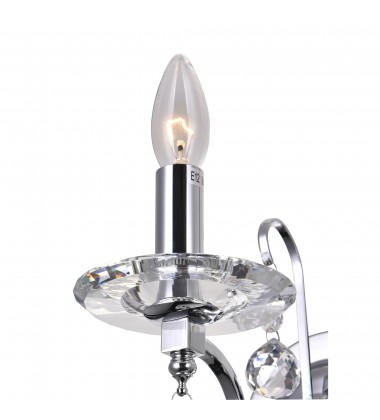Valentina 1 Light Wall Sconce With Chrome Finish Valentina 1 Light Wall Sconce With Chrome Finish (5507W5C-1) - CWI