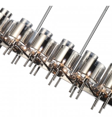  Montoya 26 Light Up Chandelier With Pearl Black Finish (5526P46-26-612) - CWI