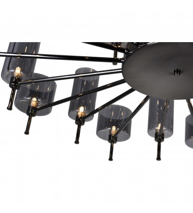  Montoya 30 Light Up Chandelier With Pearl Black Finish (5526P48-30-612) - CWI