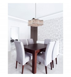  Claire 12 Light Drum Shade Chandelier With Chrome Finish (5535P20C-RB) - CWI