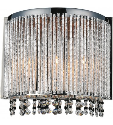  Claire 3 Light Wall Sconce With Chrome Finish (5535W12C-A) - CWI