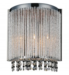  Claire 2 Light Wall Sconce With Chrome Finish (5535W8C-A) - CWI