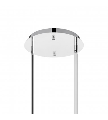  Bubbles 9 Light Drum Shade Chandelier With Chrome Finish (5536P24ST) - CWI