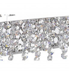  Bubbles 16 Light Drum Shade Chandelier With Chrome Finish (5536P46ST-O) - CWI