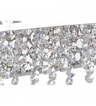  Bubbles 16 Light Drum Shade Chandelier With Chrome Finish (5536P46ST-O) - CWI