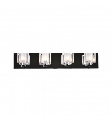 Tina 4 Light Wall Sconce With Chrome Finish (5540W25C-601) - CWI Tina 4 Light Wall Sconce With Chrome Finish (5540W25C-601) - CWI