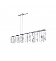 Janine 7 Light Down Chandelier With Chrome Finish Janine 7 Light Down Chandelier With Chrome Finish (5549P54C) - CWI
