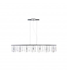 Janine 7 Light Down Chandelier With Chrome Finish Janine 7 Light Down Chandelier With Chrome Finish (5549P54C) - CWI
