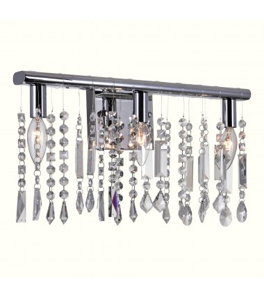  Janine 3 Light Vanity Light With Chrome Finish (5549W18C) - CWI