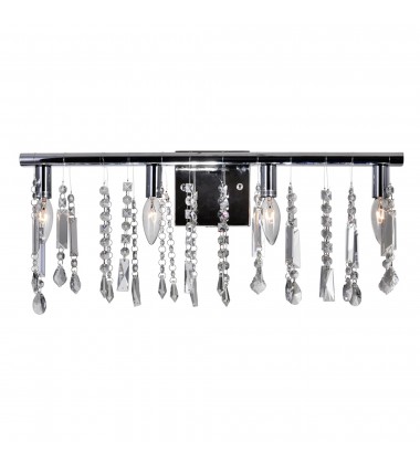  Janine 4 Light Vanity Light With Chrome Finish (5549W24C) - CWI