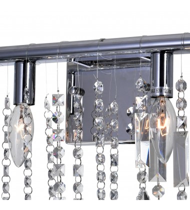  Janine 4 Light Vanity Light With Chrome Finish (5549W24C) - CWI