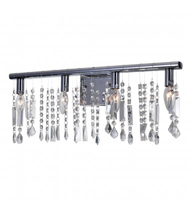  Janine 4 Light Vanity Light With Chrome Finish (5549W24C) - CWI