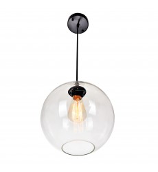  Glass 1 Light Down Mini Pendant With Clear Finish (5553P10-Clear) - CWI