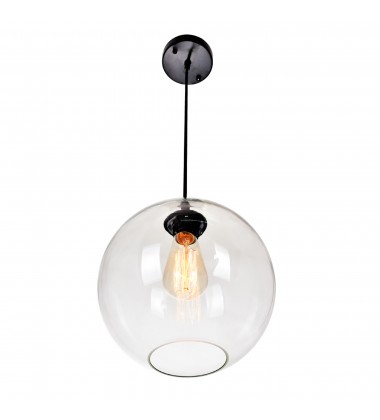 Glass 1 Light Down Mini Pendant With Clear Finish (5553P10-Clear) - CWI