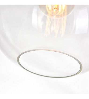  Glass 1 Light Down Mini Pendant With Clear Finish (5553P10-Clear) - CWI