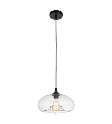 Glass 1 Light Down Mini Pendant With Clear Finish (5553P11-Clear) - CWI