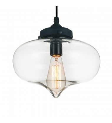  Glass 1 Light Down Mini Pendant With Clear Finish (5570P11 - Clear) - CWI