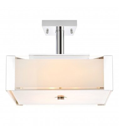 Lucie 3 Light Drum Shade Chandelier With Chrome Finish (5571P14C-S) - CWI Lucie 3 Light Drum Shade Chandelier With Chrome Finish (5571P14C-S) - CWI