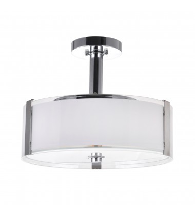  Lucie 4 Light Drum Shade Chandelier With Chrome Finish (5571P17C-R) - CWI
