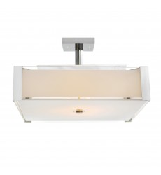  Lucie 4 Light Drum Shade Chandelier With Chrome Finish (5571P17C-S) - CWI