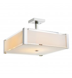  Lucie 4 Light Drum Shade Chandelier With Chrome Finish (5571P17C-S) - CWI