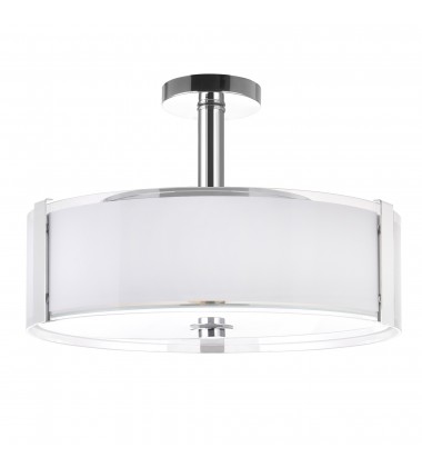 Lucie 5 Light Drum Shade Chandelier With Chrome Finish (5571P21C-R) - CWI Lucie 5 Light Drum Shade Chandelier With Chrome Finish (5571P21C-R) - CWI