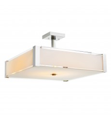  Lucie 5 Light Down Chandelier With Chrome Finish (5571P21C-S) - CWI
