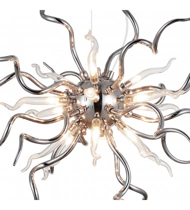  Twist 15 Light Chandelier With Chrome Finish (5573P23C-R) - CWI