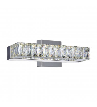 Milan LED Vanity Light With Chrome Finish (5624W12ST) - CWI  Milan LED Vanity Light With Chrome Finish (5624W12ST) - CWI