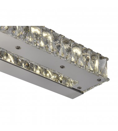 Milan LED Vanity Light With Chrome Finish (5624W32ST) - CWI  Milan LED Vanity Light With Chrome Finish (5624W32ST) - CWI