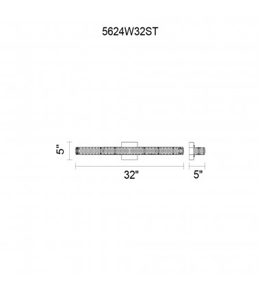 Milan LED Vanity Light With Chrome Finish (5624W32ST) - CWI  Milan LED Vanity Light With Chrome Finish (5624W32ST) - CWI