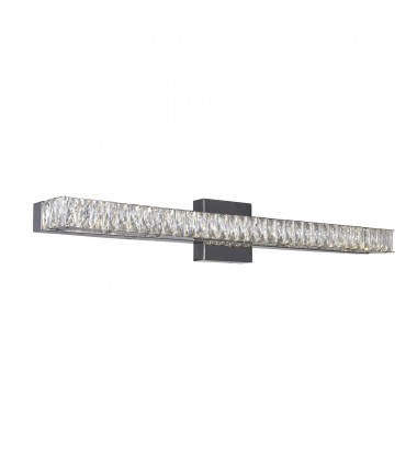 Milan LED Vanity Light With Chrome Finish (5624W32ST) - CWI  Milan LED Vanity Light With Chrome Finish (5624W32ST) - CWI
