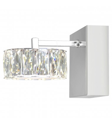  Milan LED Bathroom Sconce With Chrome Finish (5625W5ST) - CWI