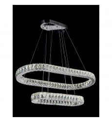 Milan LED Chandelier With Chrome Finish (5628P34ST-2O) - CWI