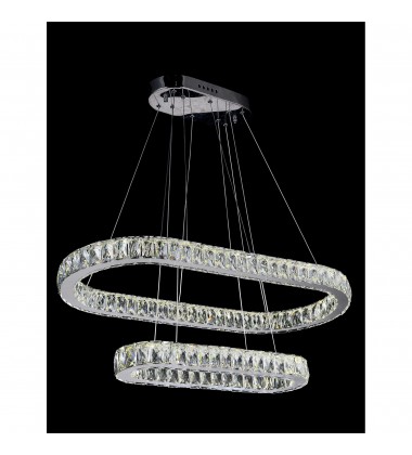  Milan LED Chandelier With Chrome Finish (5628P34ST-2O) - CWI