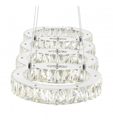  Milan LED Chandelier With Chrome Finish (5629P33ST-O) - CWI